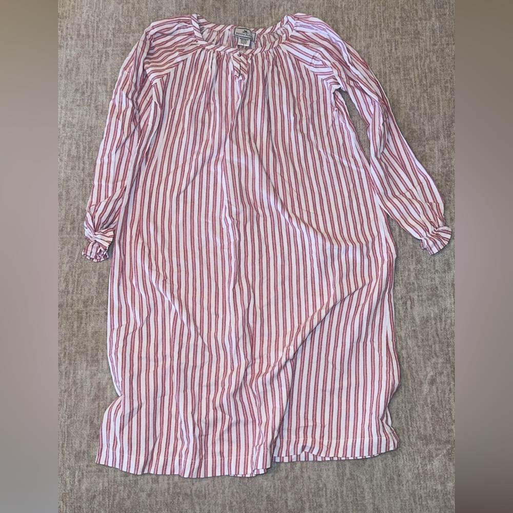 Striped Red Kids Pajamas Nightgown